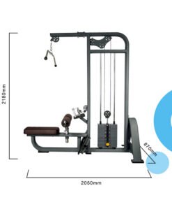 Alternative view of LMCC Lat Pulldown Machine Commercial Lateral Lat Pulldown Seated High/Low Pulley Machine