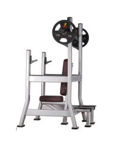 LMCC Military Bench Shoulder Press Bench Plate Load Gym Equipment Seated Shoulder Press Machine - Image 3
